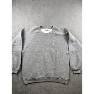 Vintage Russell Athletic Dri-Power Blank XL Gray Long Sleeve Pullover Sweatshirt